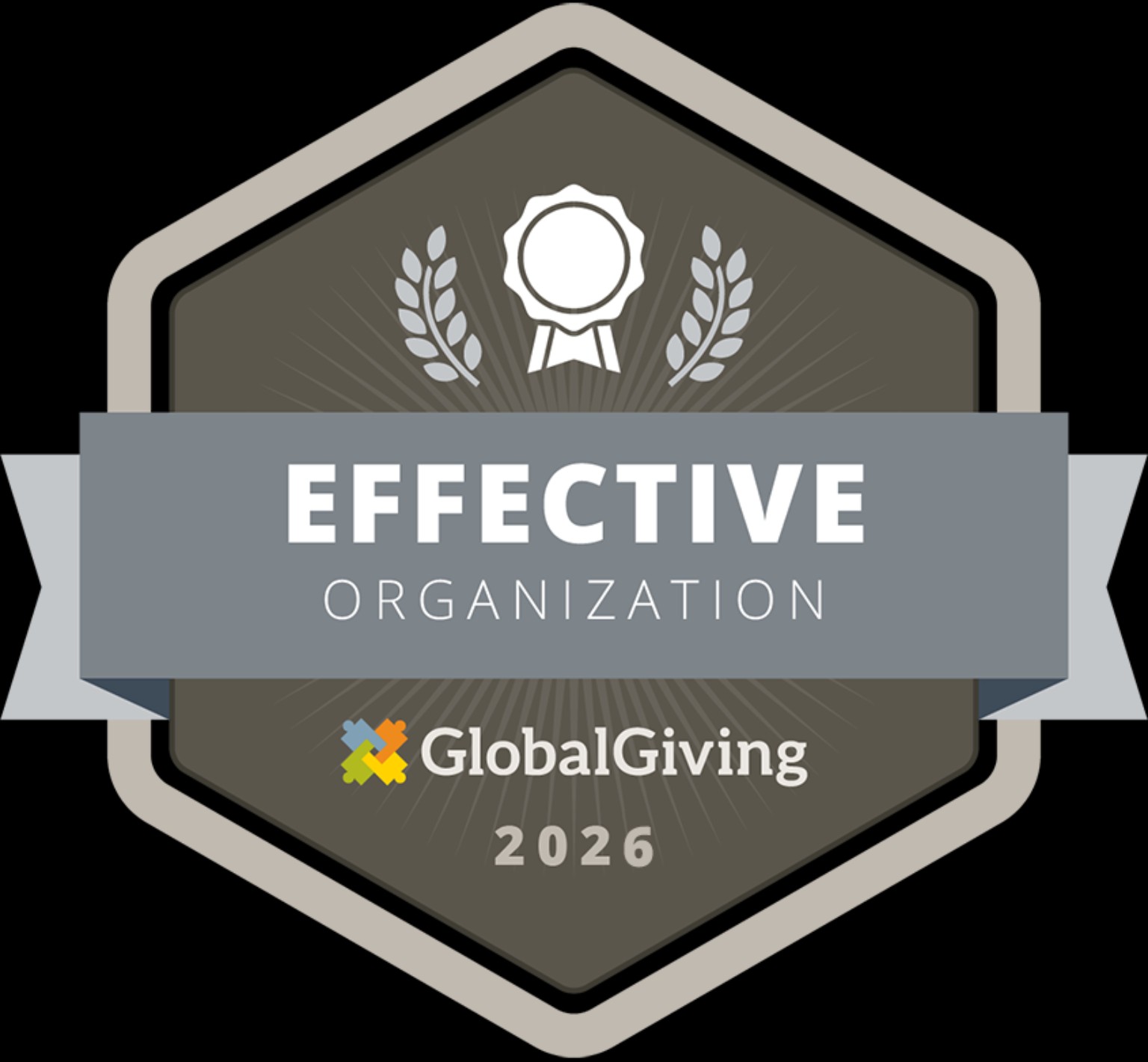 GlobalGiving Effective Organization 2026 badge