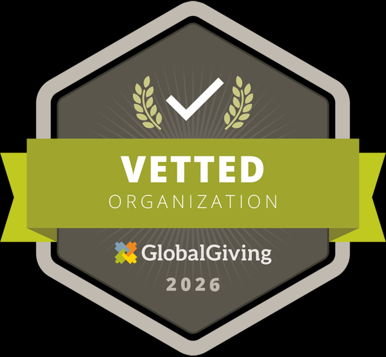 GlobalGiving Vetted Organization 2026 badge
